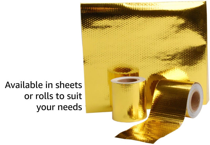 Design Engineering, Inc. 10392 Reflect-A-Gold High-Temperature, Heat-Reflective, Adhesive-Backed Sheet, 12" x 24" Sheet - Image 4
